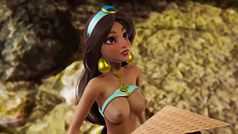 Disney Futa: La Rencontre Chaude De Jasmine Avec Raya En 3d