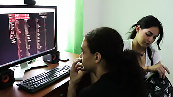 A Mature Venezuelan Woman Receives A Sensual Massage From Her Classmate While Studying