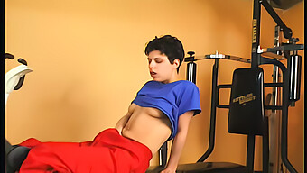 A Teen Girl From Germany Rubs Her Tight Pussy At The Fitness Center