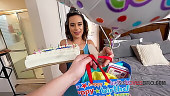 Aria Valencia Enjoys Her Birthday Present From Her Step Sister