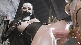 Holy Harlotry: 3d Animation Of Nun'S Debauched Desires