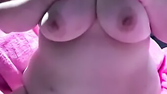 Big-Breasted Mom Engages In Rough Self-Pleasure, Enjoying The Discomfort.