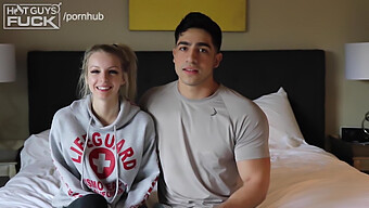 A Latino College Football Player Has Sex With A Small, Inked Blonde Who Vapes In His Dorm.