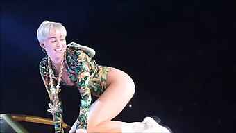 Miley Cyrus的诱人视频让男人们无法克制自己的高潮。