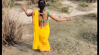 Indian 18-Year-Old Showcases Natural Big Assets In Outdoor Setting