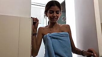 Young Latina Stepsister Enjoys Facial After Amateur Masturbation Session