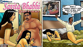 L'Illustrazione Del Fumettista Indiano Kirtu Di Savita Bhabhi Sorpresa In Azione