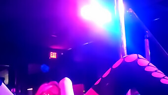 American Stripper In Fishnets And Heels Goes Nude On Stage