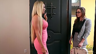 Kate England Walks In On Her Mom And Teacher In A Lesbian Encounter