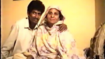 Vintage Pakistani Couple'S Intimate Moment Captured At Home