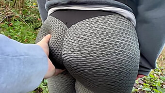 Big Butt Exhibitionist Gets Groped In Public Park