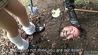 Bdsm Mistress Forces Pee Baptism On Outdoor Grave