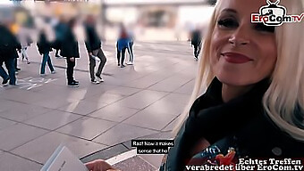 Pov Jerman: Wanita Gemuk Separuh Baya Bermain-Main Dengan Orang Asing Di Berlin