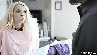 Young Blonde Teen Takes Medical Punishment From Her Stepdad