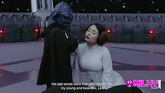 Luke Skywalker Watches As Princess Leia Gets Fucked By Master Yoda In This Steamy Star Wars Parody