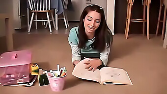 Teen Chloe Plays With Crayons And Masturbates In Solo Video