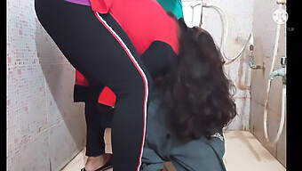 Desi Wife Discovers Her Brother-In-Law And Engages In Intimate Activities In The Restroom