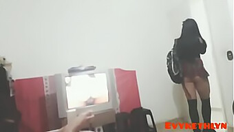 Esmer Bebek Evy Kethlyn'In Pov Videosunda Kıçı Ve Amı Dolu