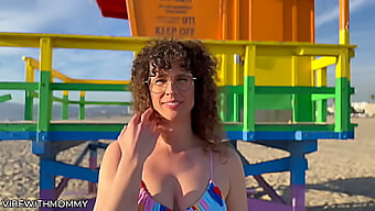 Public Sex With A Horny Jewish Milf On The Beach