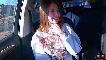 Russian Teen Hitchhiker'S Deepthroat And Cumshot Exchange